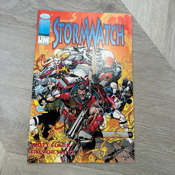 StormWatch 1 Image Comics Scott Clark Trevor Scott Comic Book Vintage 1993 - Picture 1 of 8